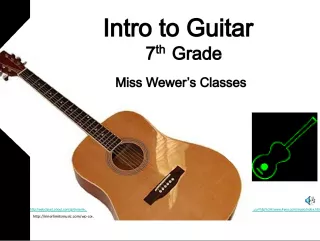 Intro to Guitar in 7th Grade Class