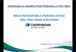 Role of Agrochemicals in Doubling Food Production in Five Years Conference