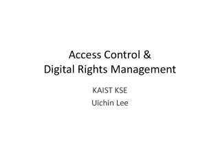 Understanding Access Control and Digital Rights Management