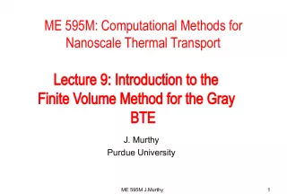 Introduction to the Finite Volume Method for Gray BTE in Nanoscale Thermal Transport