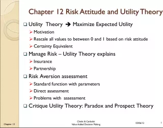 Understanding Risk Attitude and Utility Theory in Decision Making