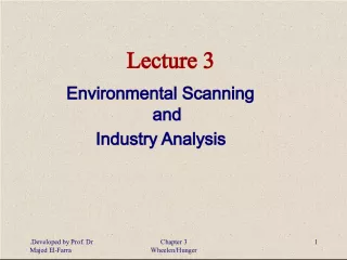 Environmental Scanning and Industry Analysis for Sustainable Business Growth