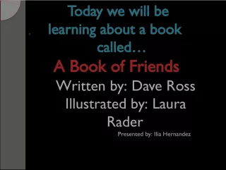 A Book of Friends - Celebrating Diversity in Friendship