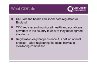 The Role of CQC in Regulating Health and Social Care Providers in England