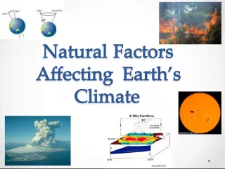 Understanding Natural Factors and Events Affecting Earth's Climate