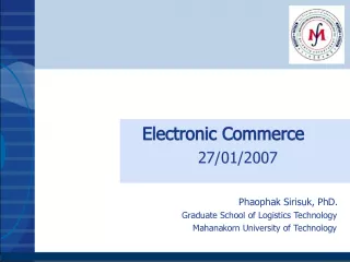 Introduction to Electronic Commerce: Formats, Benefits, and Development Approach