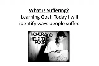 Understanding Suffering and Its Effects
