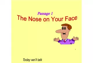 The Nose: Function, Expressions, and Meanings