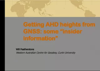 Insider Information on Obtaining AHD Heights from GNSS