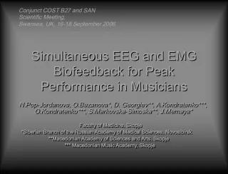 Simultaneous EEG and EMG Biofeedback for Peak Performance in Musicians