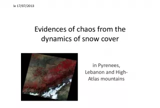 Chaos in Snow Cover Dynamics of Mountains