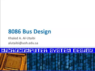 8086 Bus System Design: Buffering and Latching