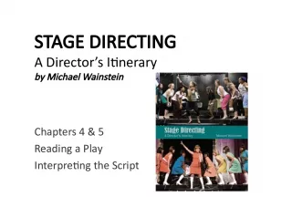A Practical Guide to Stage Directing