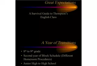 Surviving Thompson's English Class