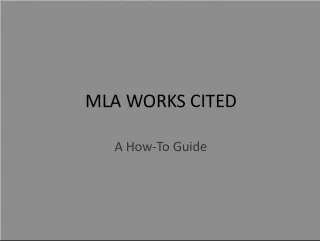 MLA Works Cited: A How-To Guide for Proper Citation