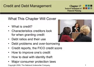 1.  Credit and Debt Management: Tools and Techniques for Financial Planning